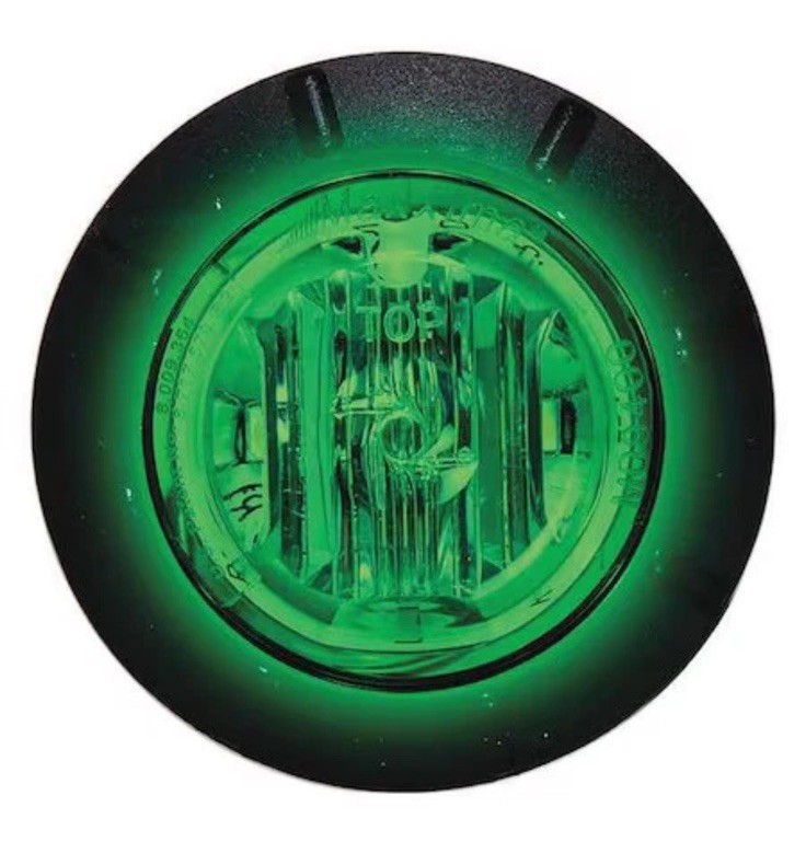 Maxxima M09400g Courtesy Light, 6 Led, 1-1/4In Round, Green