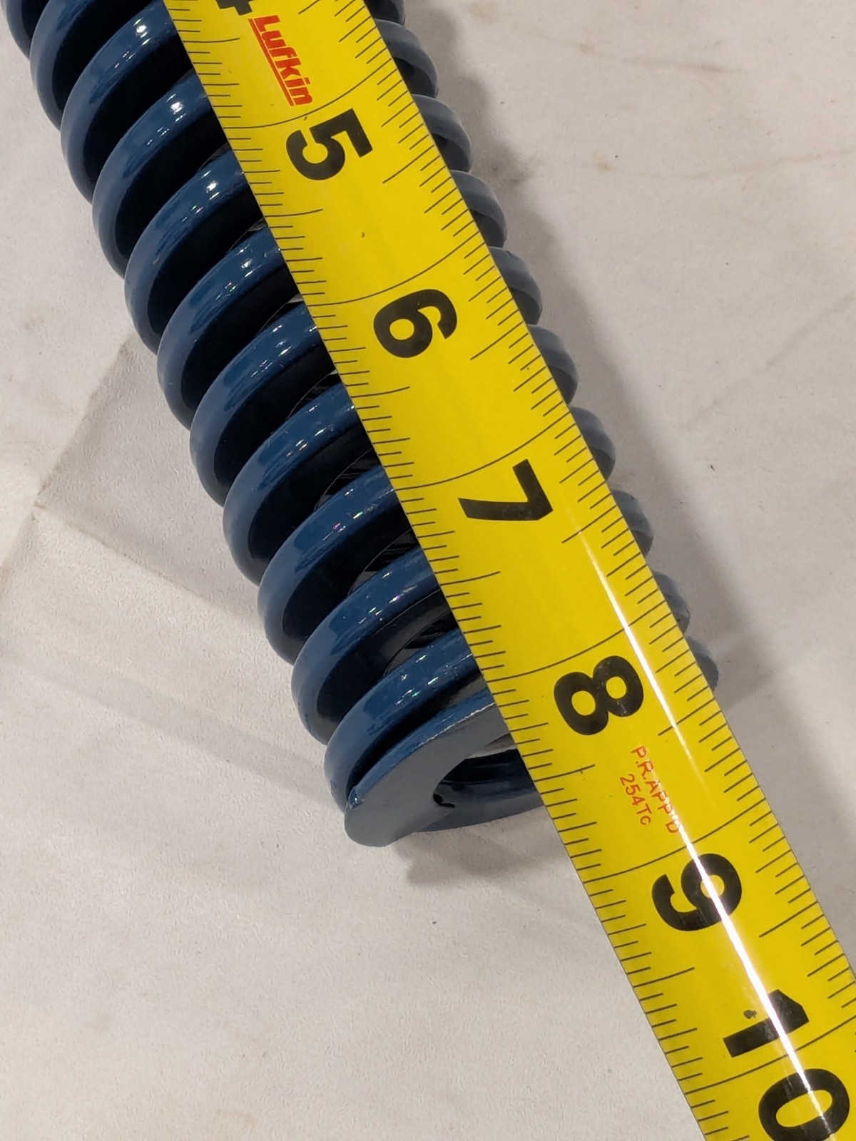 Dayton Lamina Die Spring 2″ Hole Dia, 1″ Rod Dia, 8″ Free Length, Blue 9-3232-21