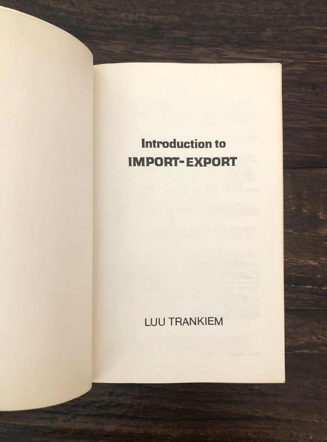 Introduction to Import-Export