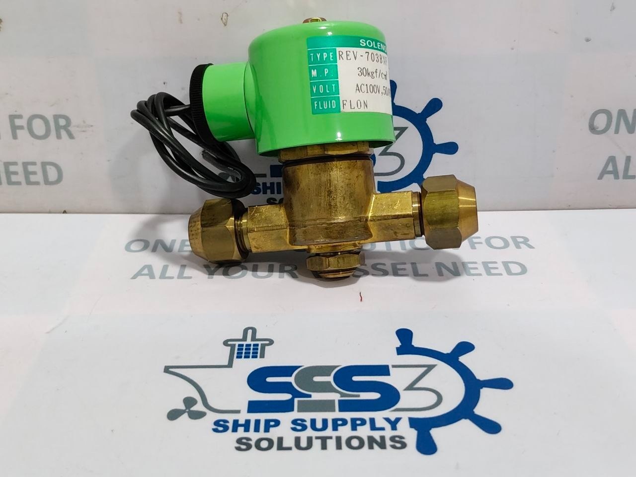 Saginomiya REV-703BXF Solenoid Valve Flon AC100V 50/60Hz 30kg f/cm² 25kg f/cm²