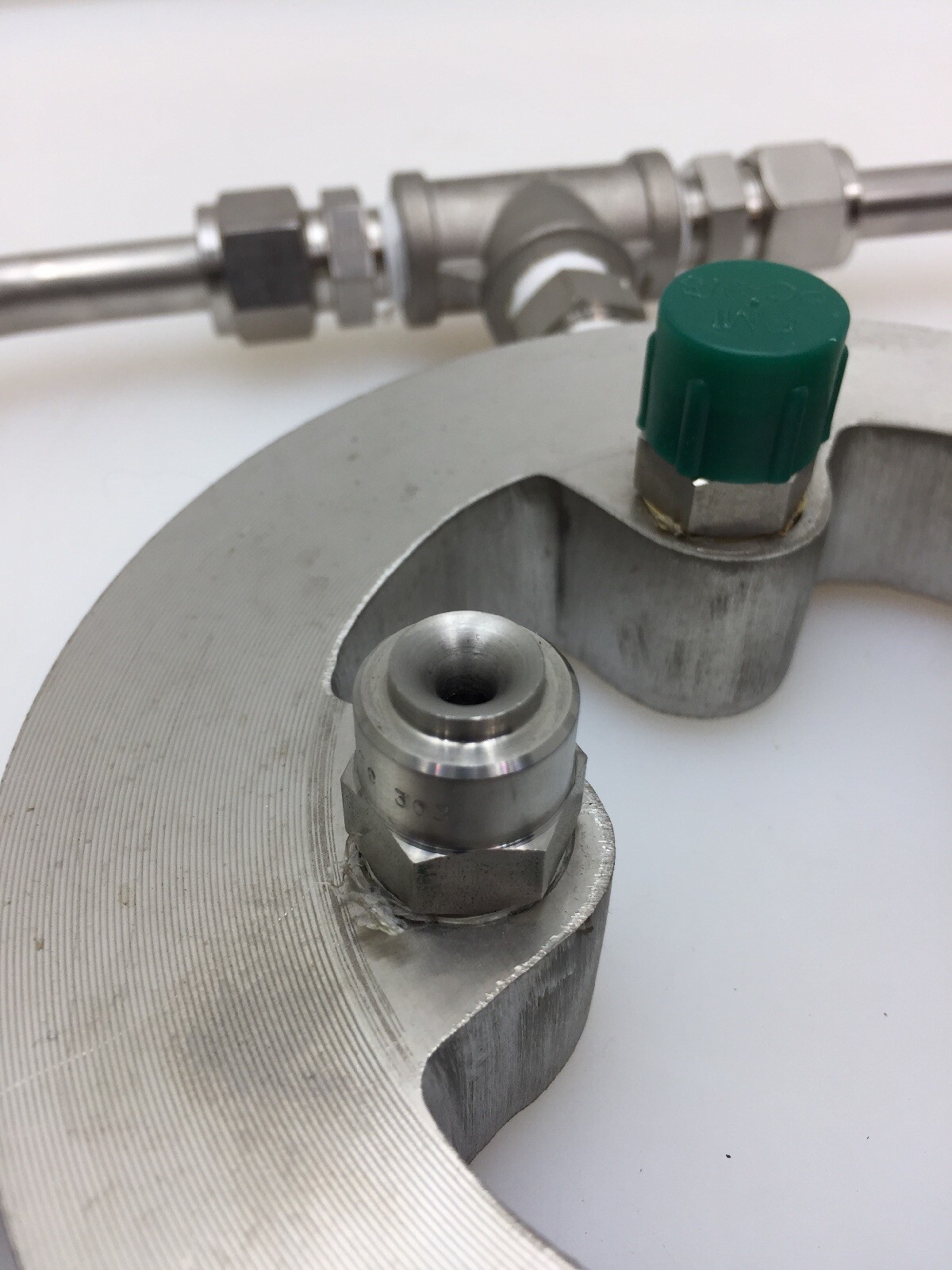 Stainless Steel Water Manifold With Bete WL-3 120 303 Cone Nozzles Fire Safety 6