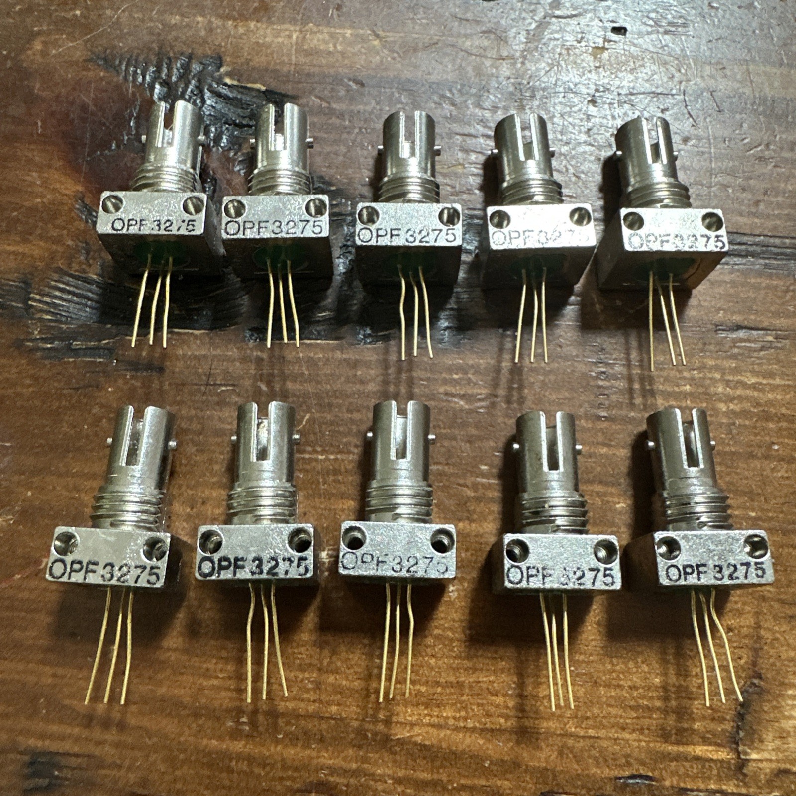 Lot of 10 OPTEK OPF3275 Fiber Optic Transmitter Photodiode 850nm Fibre