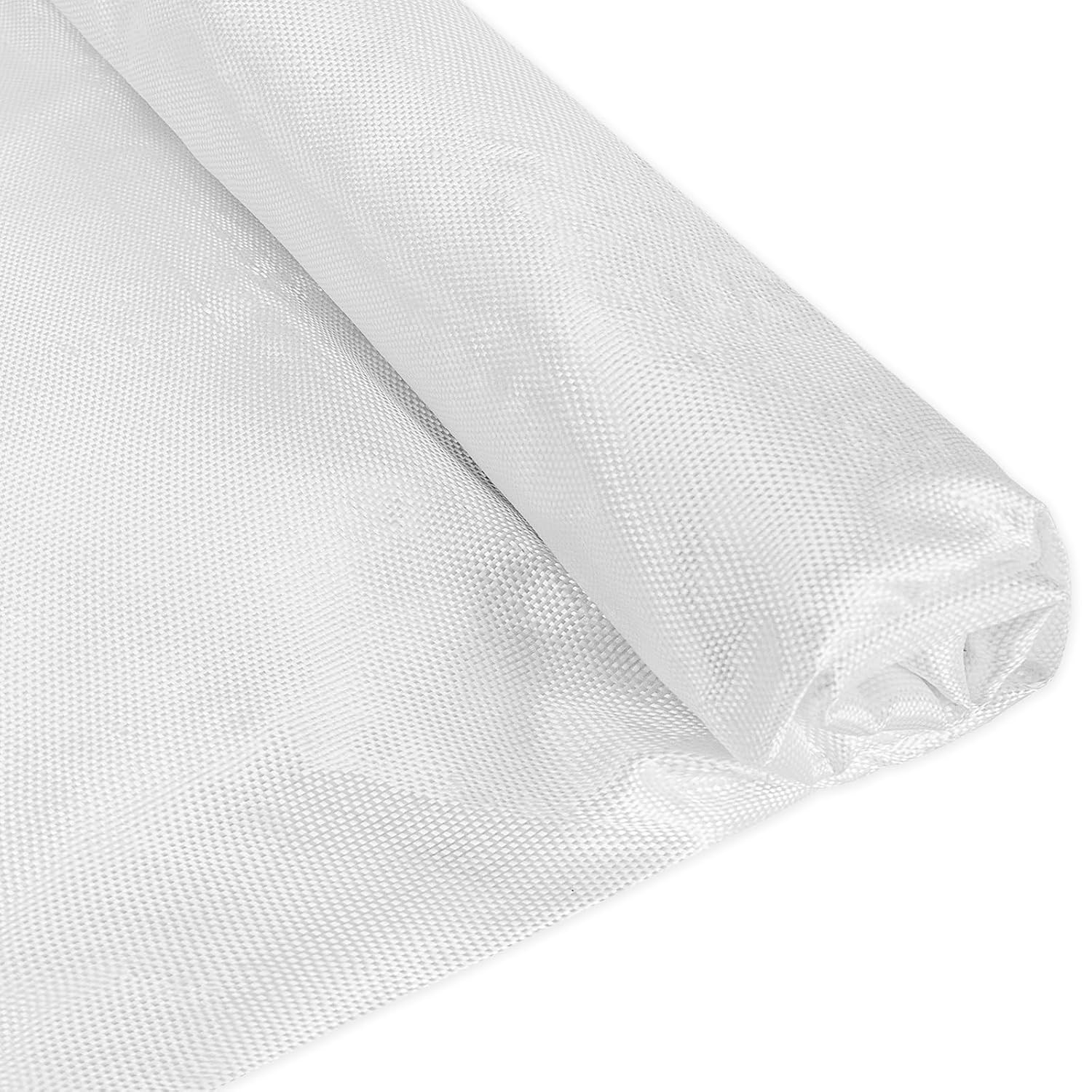 2 Packs 6oz Fiberglass Cloth 12ft x 50in E-Glass Plain Weave Fabric Sheet