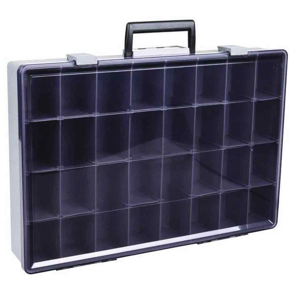 Flambeau 1032-2 Adjustable Compartment Storage Box 18-1/2″ W x 3″ H x 13″ D