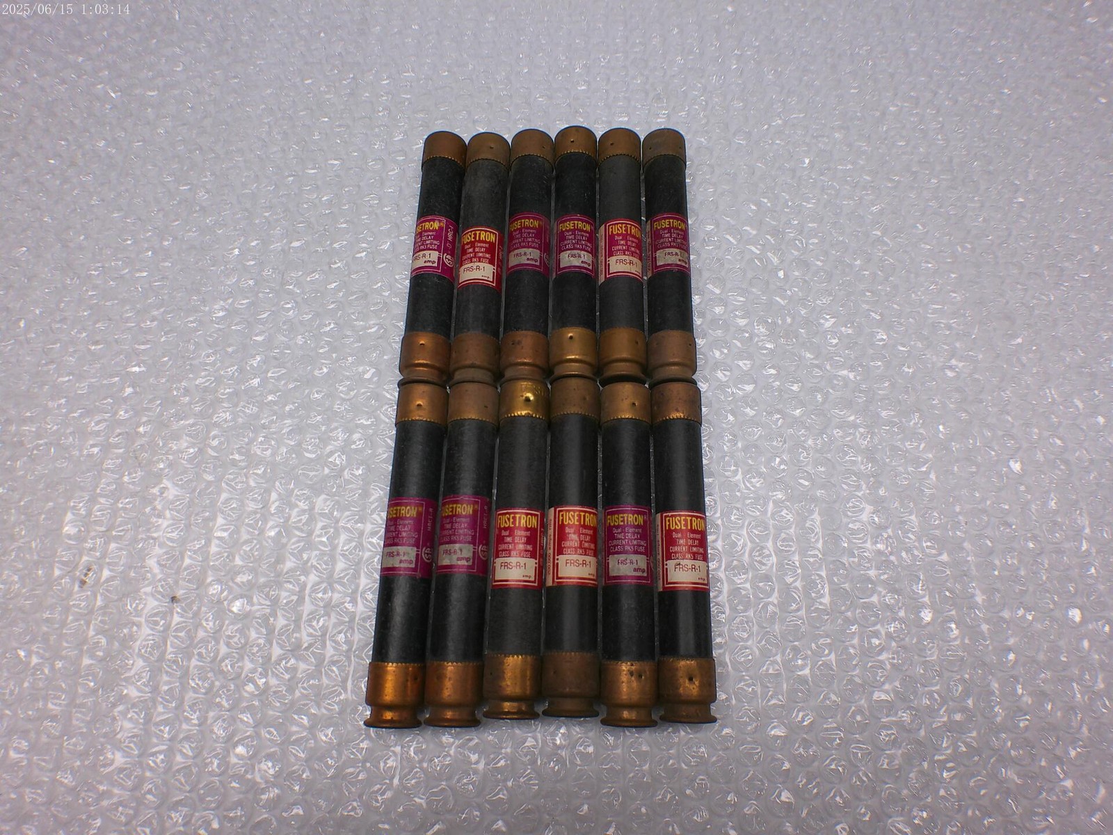 FUSETRON FRS-R-1 FUSE PINK LOT OF 12 NSNP