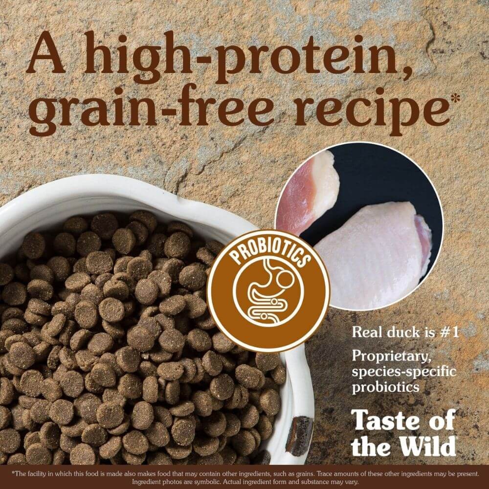 Taste of the Wild Dry Dog Food – Wetlands with Roasted Fowl, 28lbs