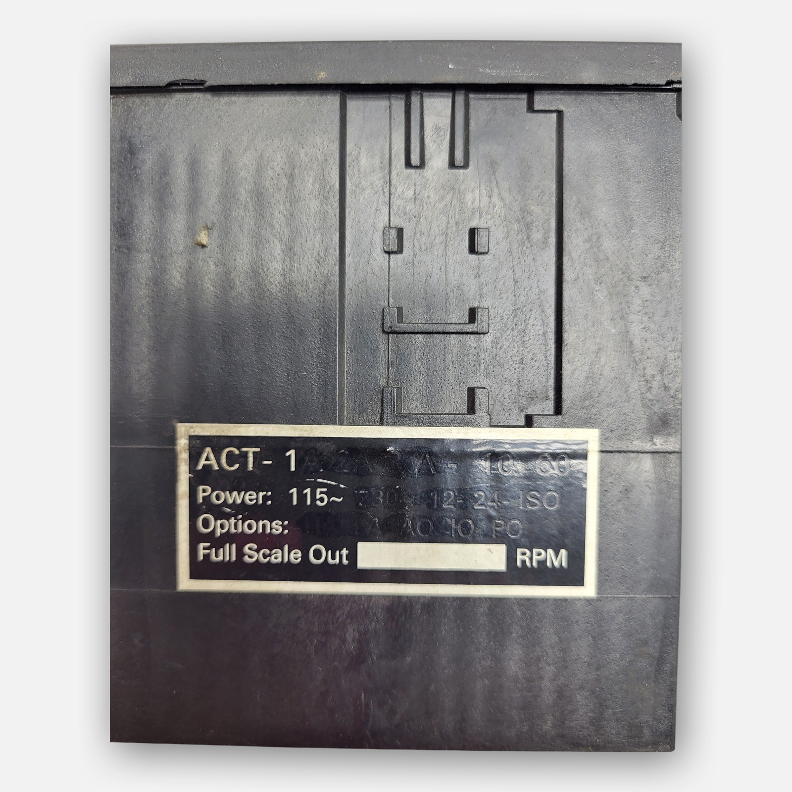 MONARCH RPM ACT-1 DIGITAL PANEL MOUNT TACHOMETER 115V