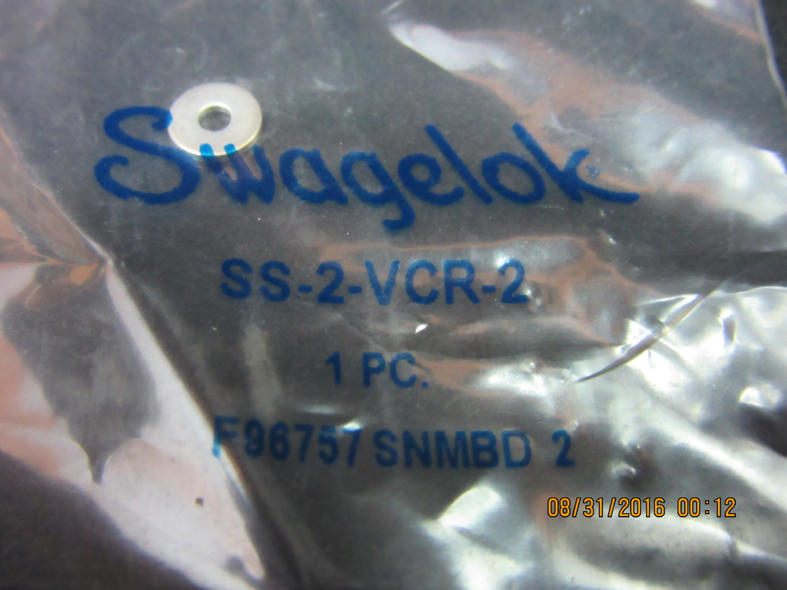 SWAGELOK SS-2-VCR-2 18 Silver Plated Gasket 4 in Lot