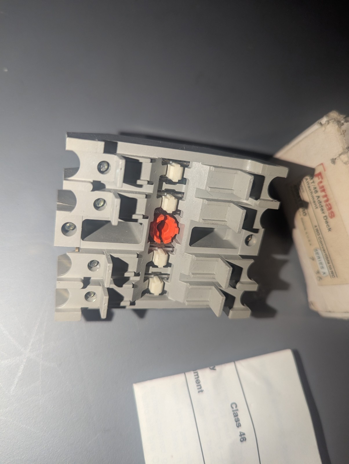 NEW GENUINE FURNAS ELECTRIC MT/46 ADDER DECK ATTACHMENT 46MTB40 SERIES A