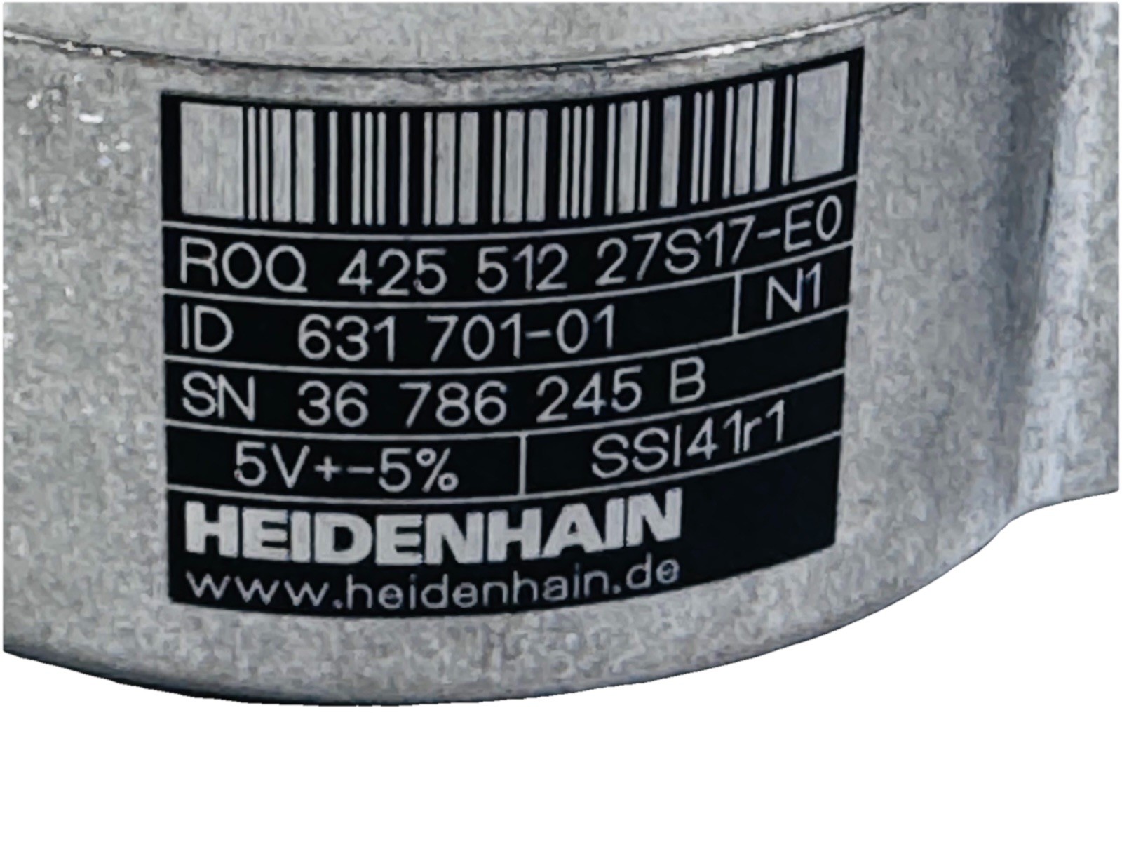 Heidenhain ROQ 425 512 27S17-EO R Line Rotary Encoder ID 631701-01