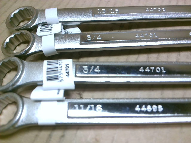 Craftsman 44701LOT Combination Wrenchs, two-3/4″(44701), one-11 – New No Box