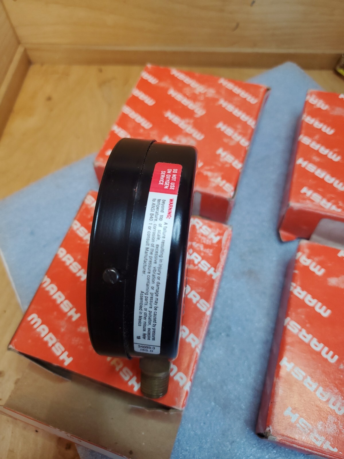 MARSH/BELLOFRAM J8052 0-160 PSI GAUGE 1/4″ NPT LOT OF 4 NEW IN*STOCK SHIPS TODAY