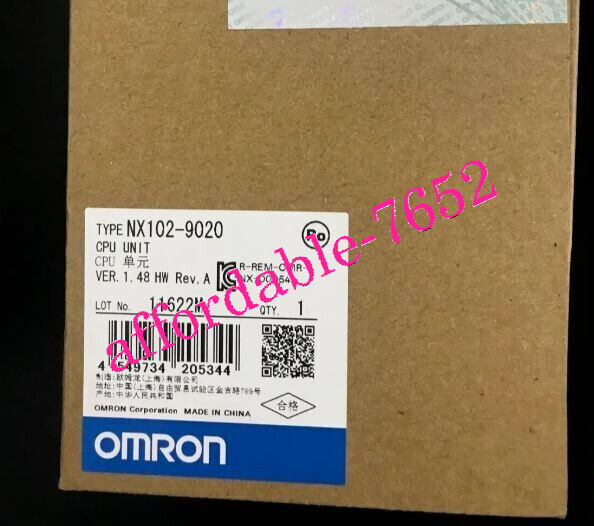 NEW Omron NX102-9020 CPU Unit Original FedEx or DHL or UPS