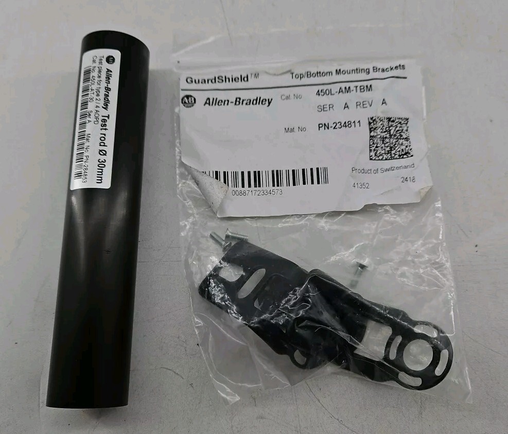 Allen Bradley – 450L-AM-TBM – Top/Bottom Mount Brackets w/ 30mm Test Rod