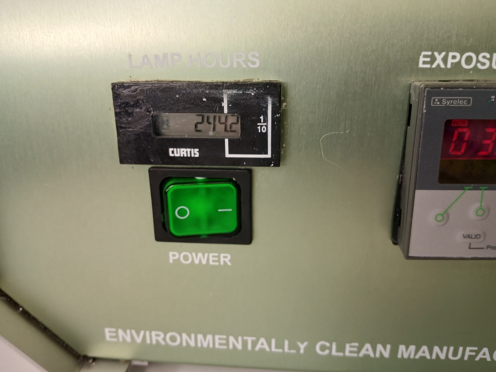 1x Used American Ultraviolet Green Spot UV Curing System, MFG 2017