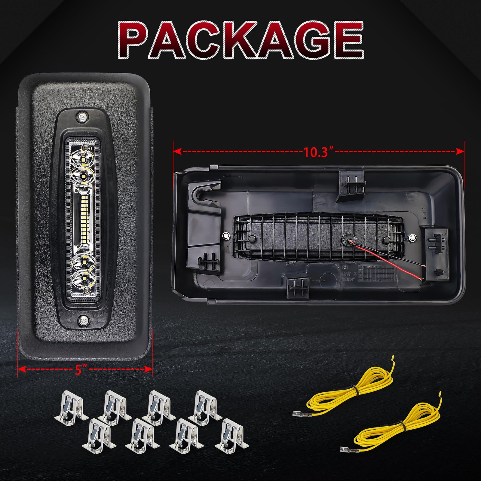 MOVOTOR Bumper Guards Pad with LED Lights 300% Brighter Replacement Inserts E…