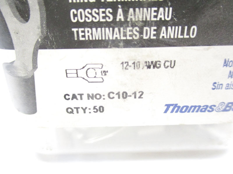 THOMAS&BETTS C10-12 (PKG OF 50) NSMP