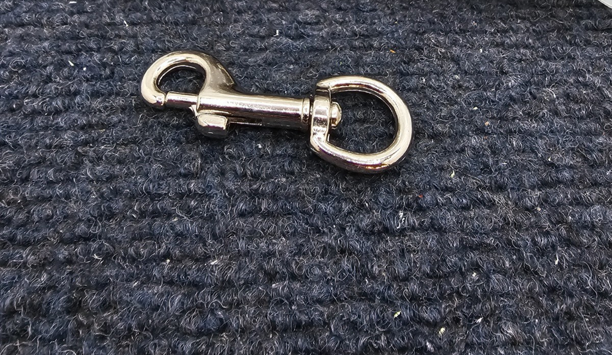 (QTY 10) Swivel Snap Hooks Chrome Finish Stainless Steel Bolt Snap