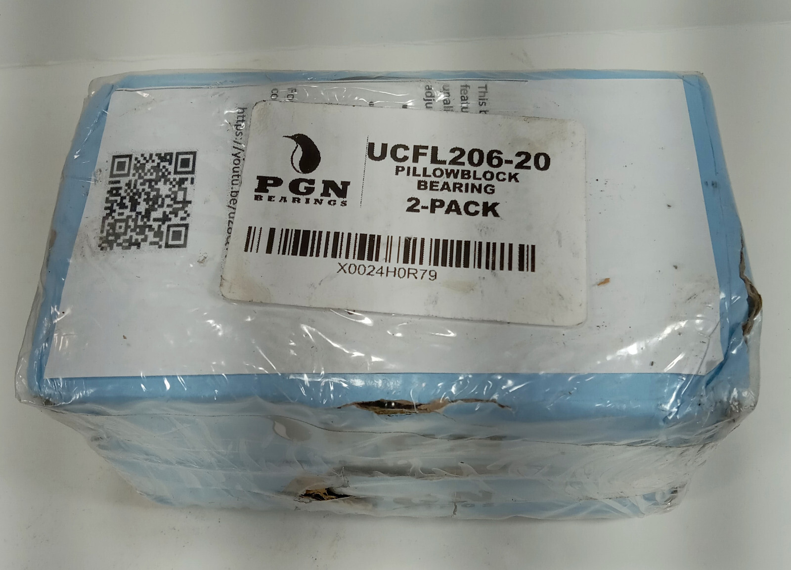 2 NEW PGN UCFL206-202 BOLT PILLOW BLOCK BEARINGS NIB ***MAKE OFFER***