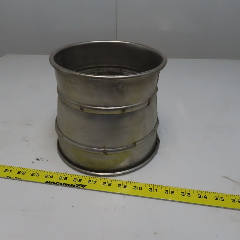 8″ x 4″ Stainless Steel Quick-Clamp Rolled Edge Duct Reducer