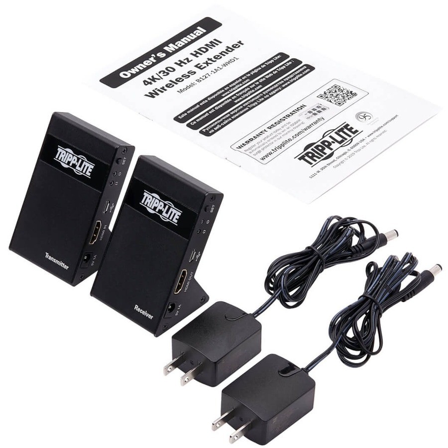 Tripp Lite B1271A1WHD1 Wireless HDMI Extender 4K 30Hz 7.1 Audio