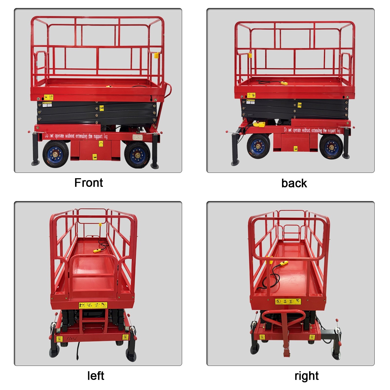 Electric Scissor Lift (110V, 1.5kW / 2.0HP, 500kg Capacity, 6m Lift Height)