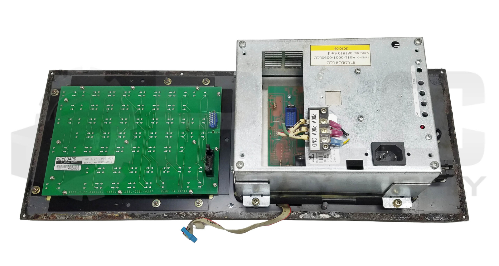 GE FANUC OM PANEL A61L-0001-0090 LCD 9″ COLOR LCD & N860-3127-T030 KEYBORD
