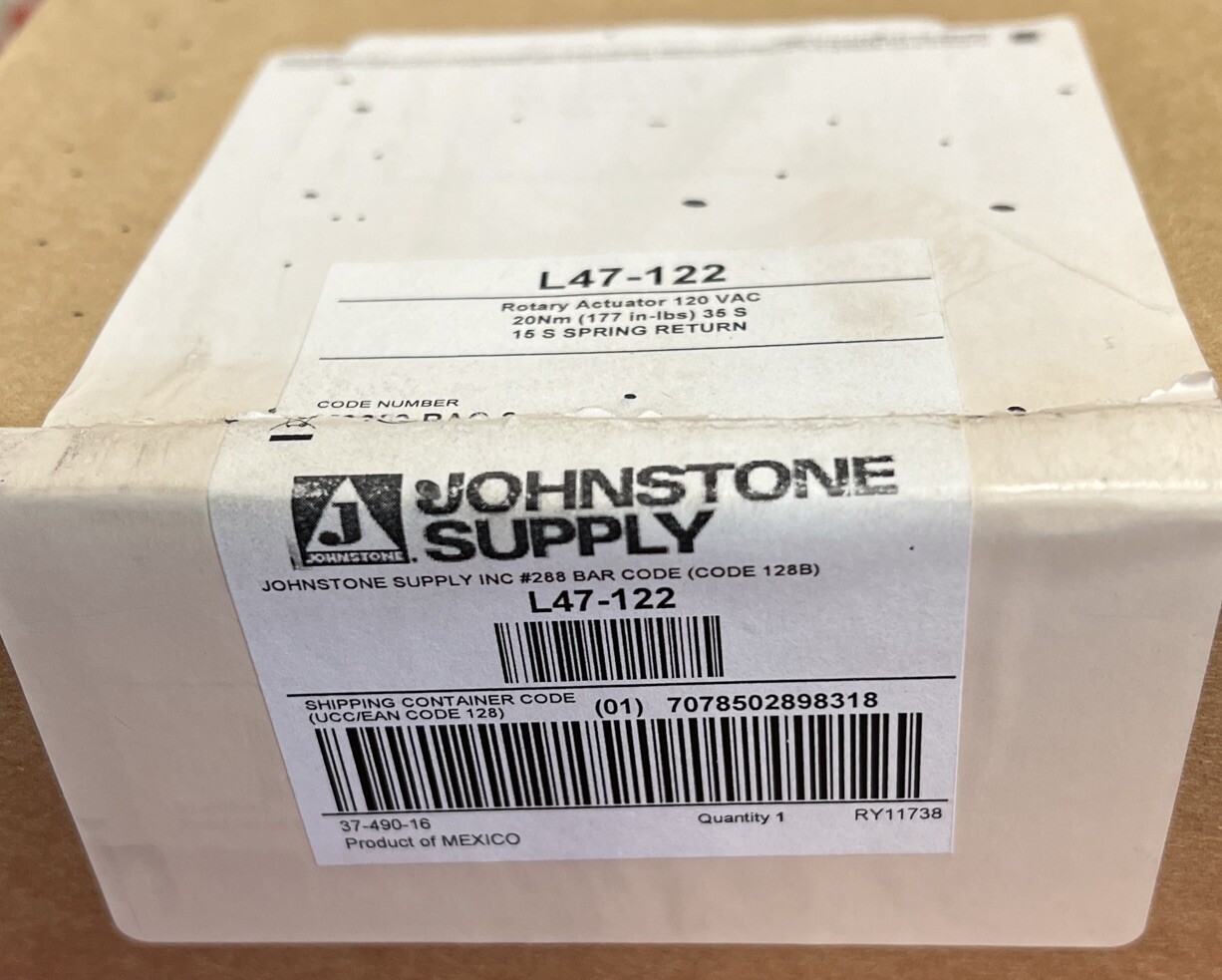 Johnson Controls M9220-BAC-3 /Johnstone Supply L47-122 Actuator