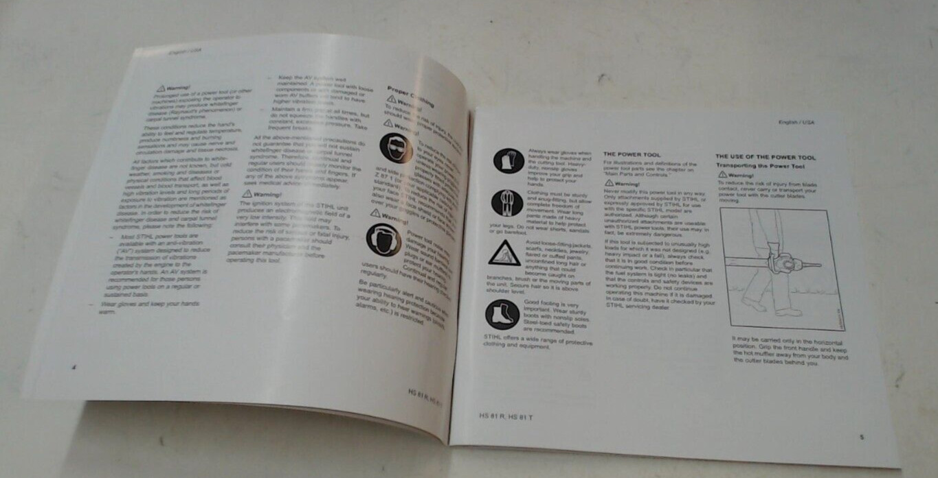 Stihl HS 81 Instruction Manual