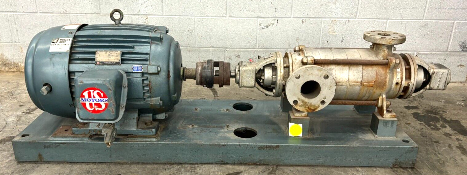 U.S. ELECTRICAL MOTORS 3 PHASE MOTOR WITH CARVER WKL50