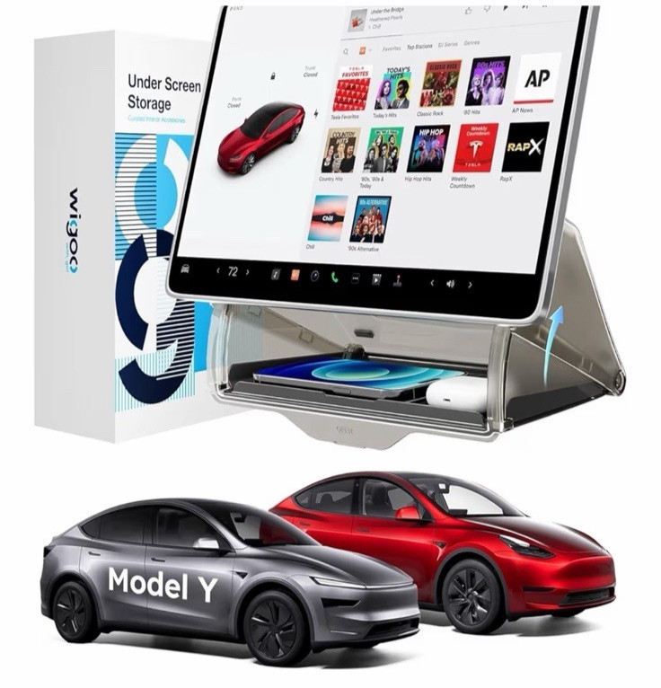 Wigoo Under Screen Organizer Model Y 2019~2026, Including Model Y Juniper New