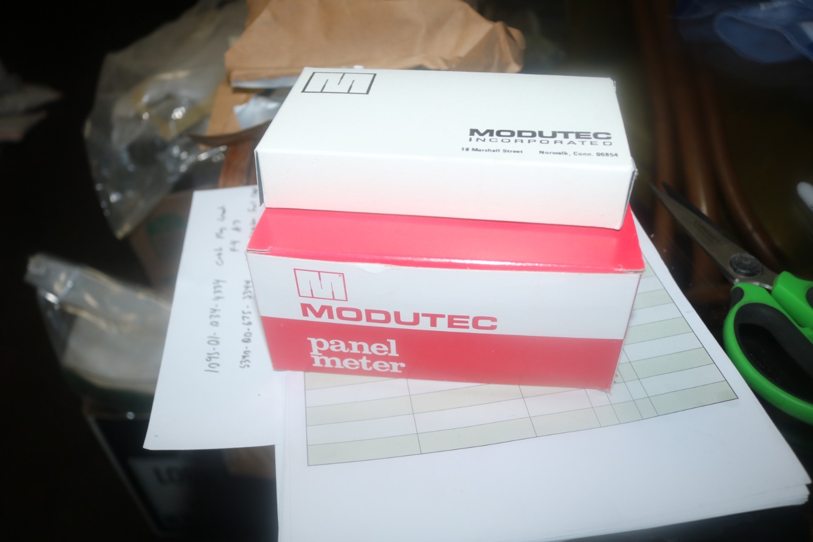 NOS Modutec panel mount DC milliamperes panel mount gauge 4Ba3DMA300M A1