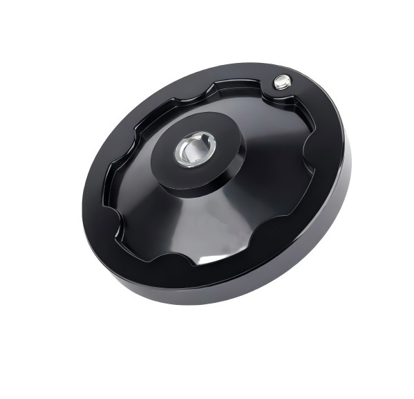12×100mm Black Rotating Handle Handwheel Mechanical Equipment Accessory