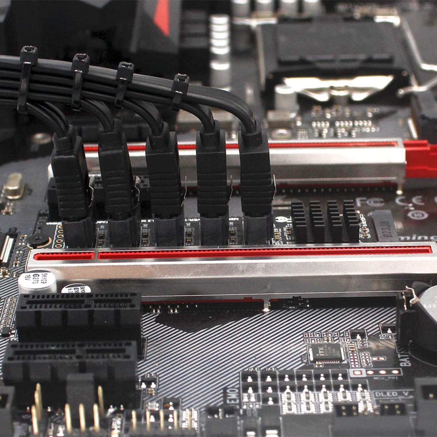 NGFF NVME M-Key PCI Express to SATA 3.0 6Gbps 5 Ports Adapter Converter Hard …