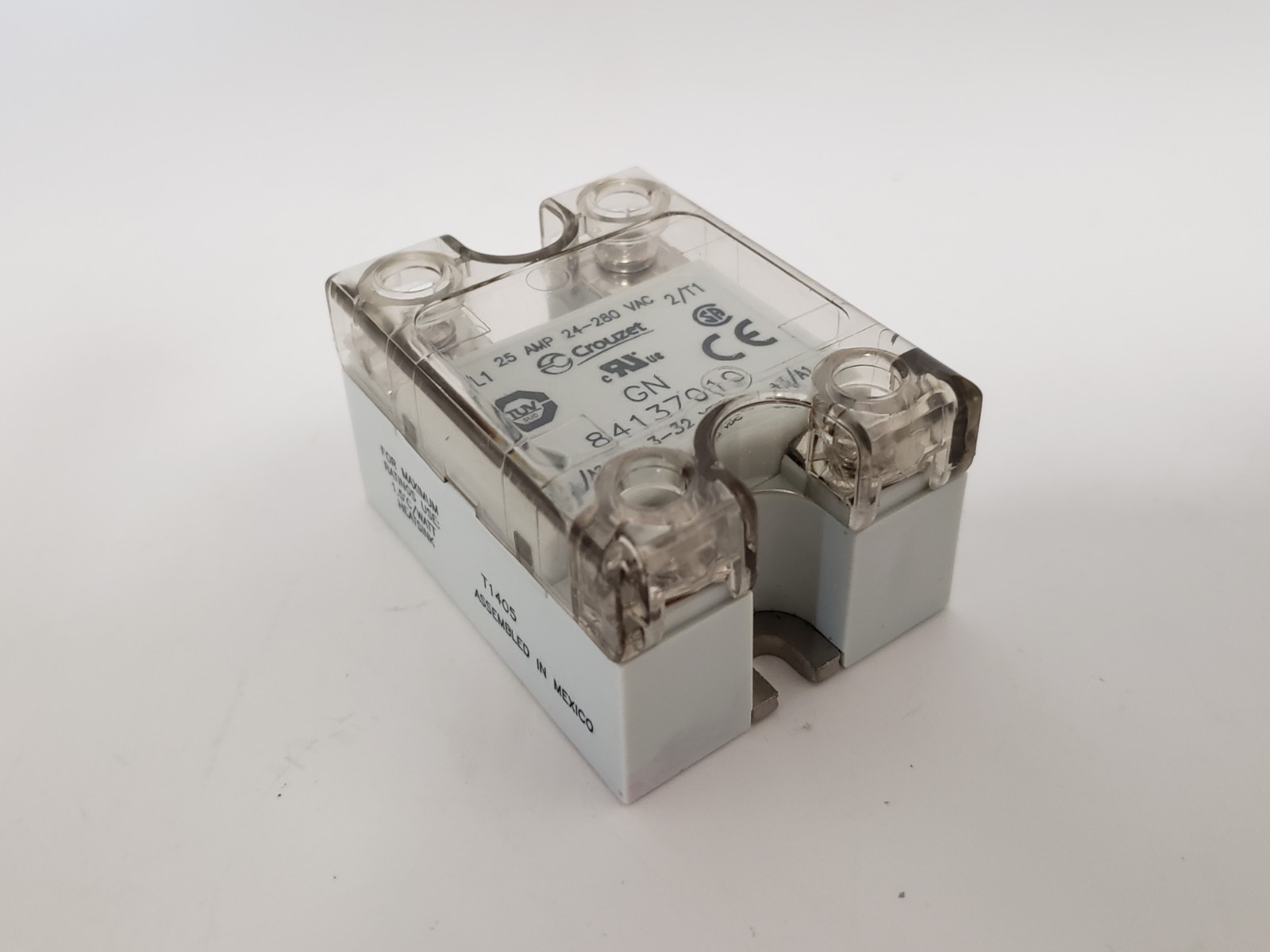 CROUZET GN84137010 SOLID STATE RELAY 25A 24-280VAC 3-32VDC NIB
