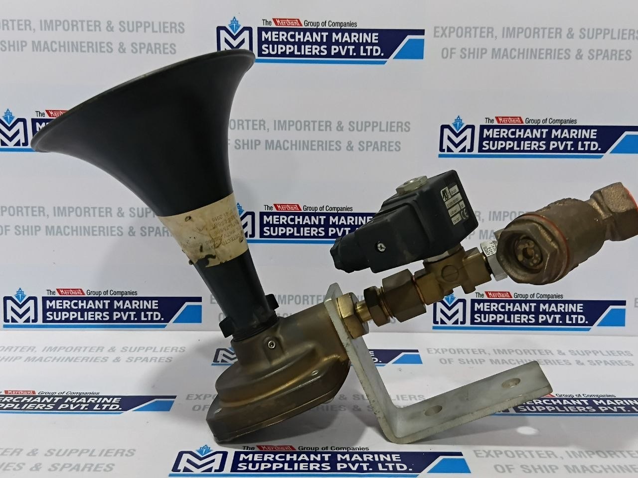 Kockum Sonics Tyfon MKT 75/660 Sweden AirHorn with Solenoid Valve