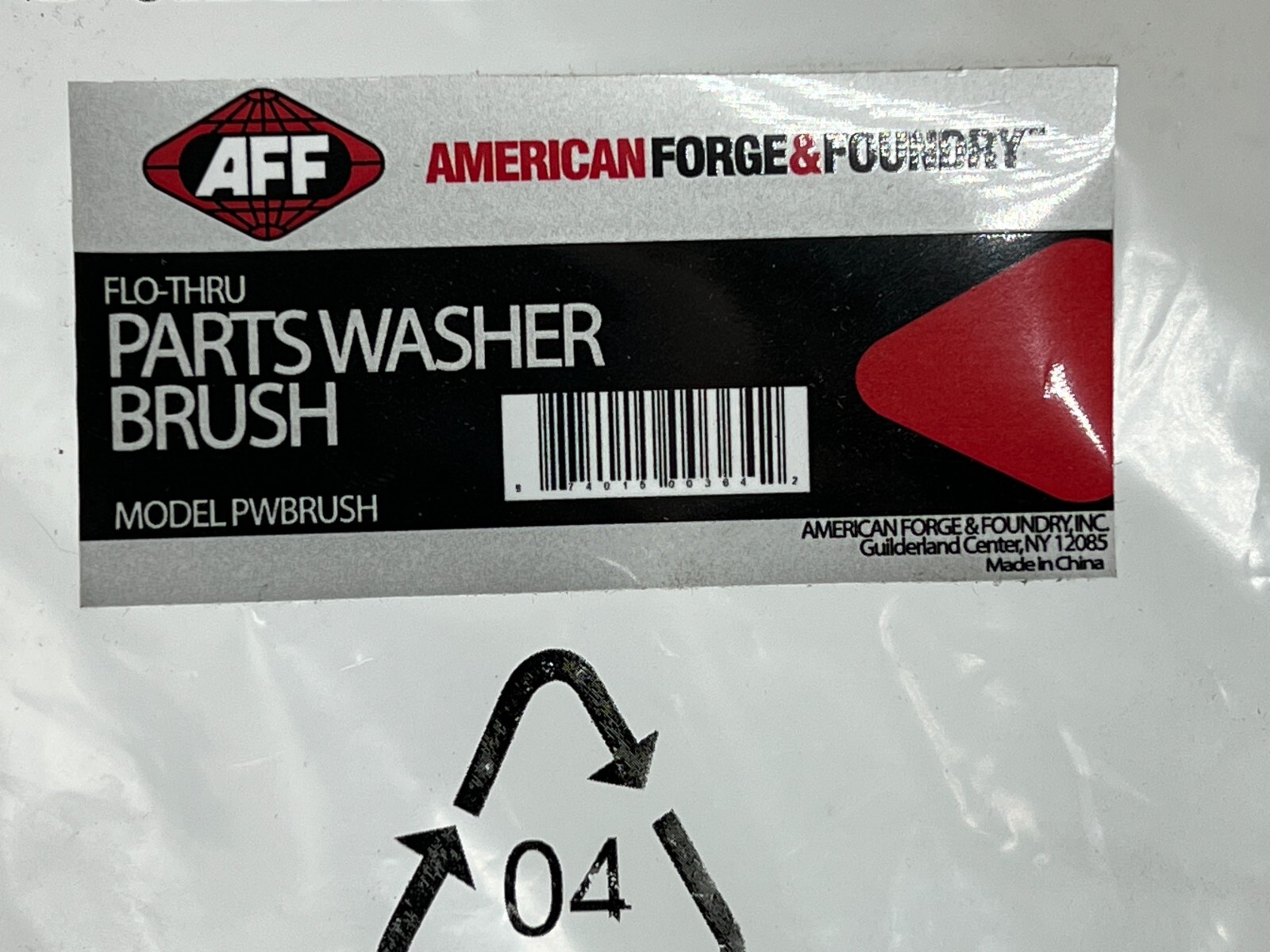 AFF Flo-Thru Parts Washer Brush, 10″L x 1.5″W, PWBRUSH