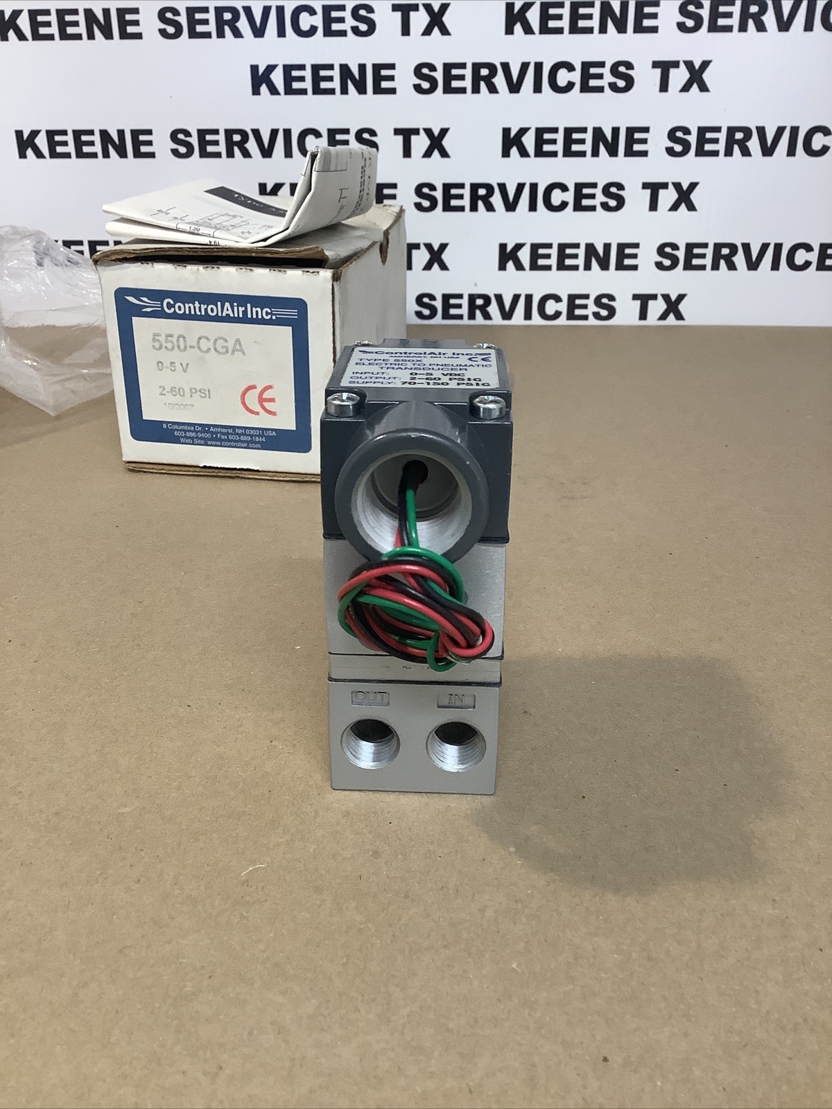 Control Air Inc Electronic To Pneumatic Transducer Type 550X