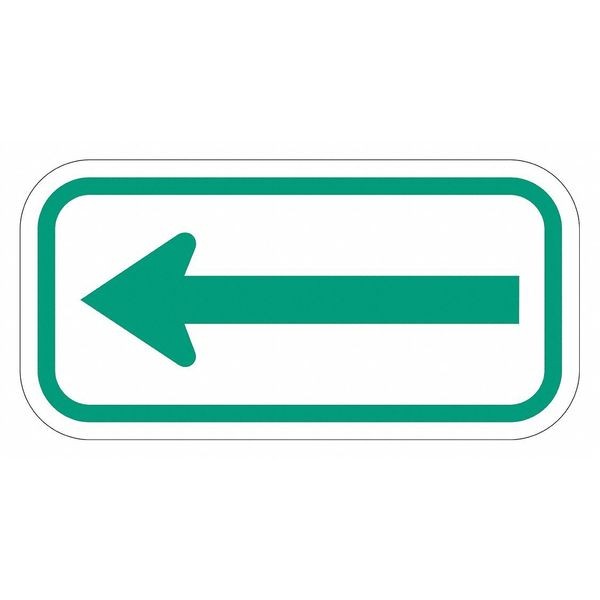 Lyle T1-1109-EG_12x6 Arrow Supplemental Parking Sign, 6 in H, 12 in W,