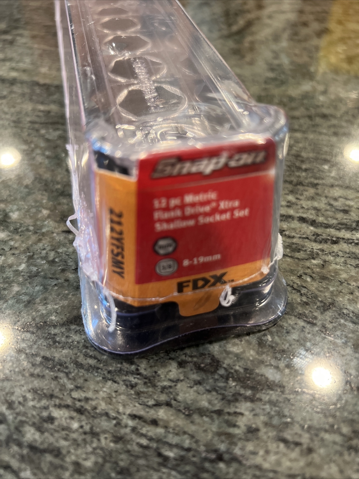 Snap On 212yfsmy 3/8 drive fdx shallow metric socket 12 pc 8-19mm sealed