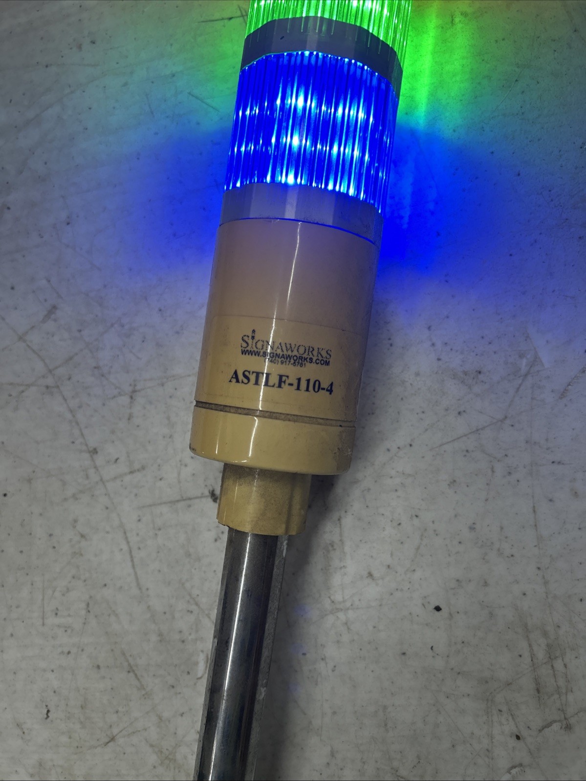 SIGNAWORKS ASTLF-110-4 EXCEL CONTROLS LED flash TOWER LIGHT 4 STACK
