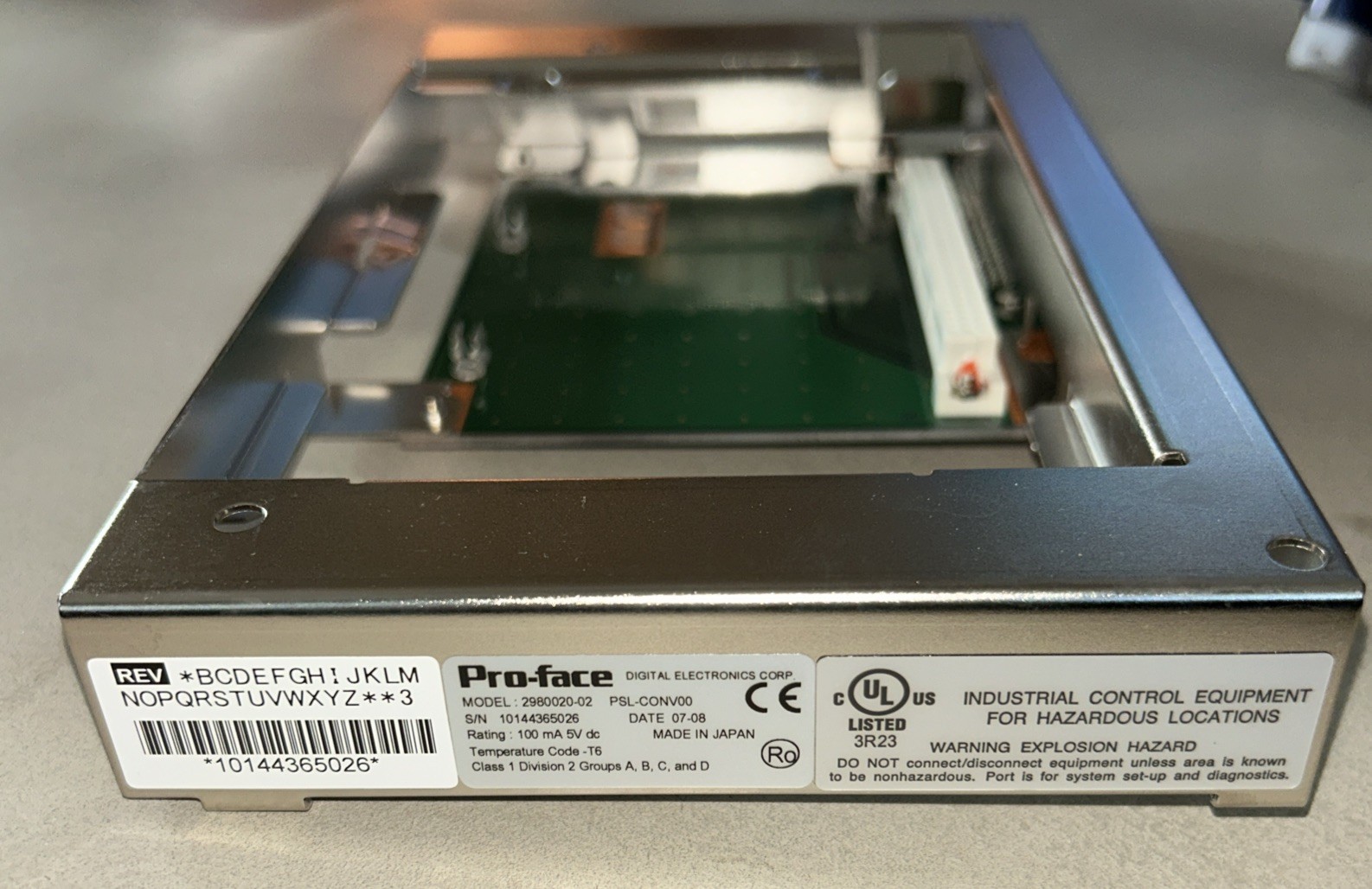 DIGITAL PRO FACE PSL-CONV00 MODULE ADAPTOR FOR QUICK PANEL GP2500-TC41-24V. 5B