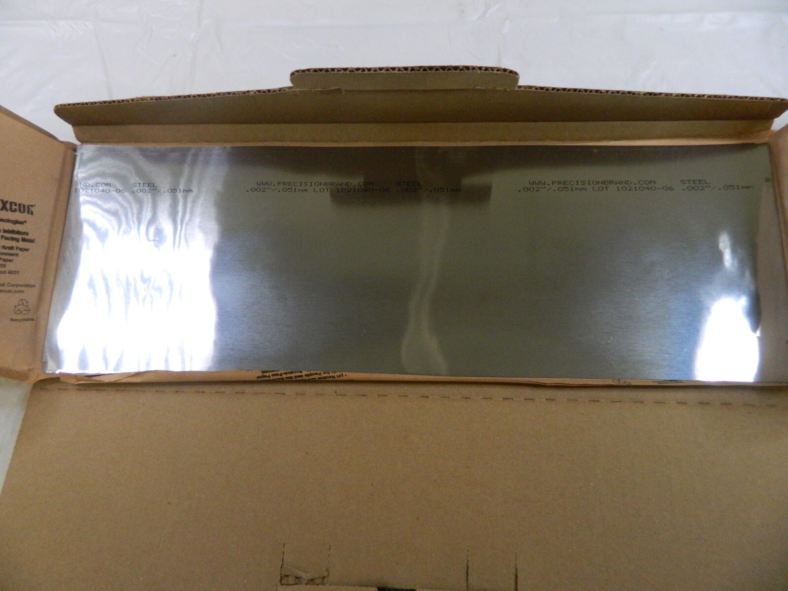 Shim Stock: 0.002” Thick, 18” Long, 10pk , 1008/1010 Low Carbon Steel 16820