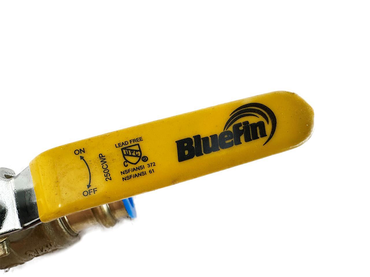 BlueFin 3/4″ Press Full Port Brass Ball Valve 3/4″ PRBV075 NEW FREE FAST SHIP