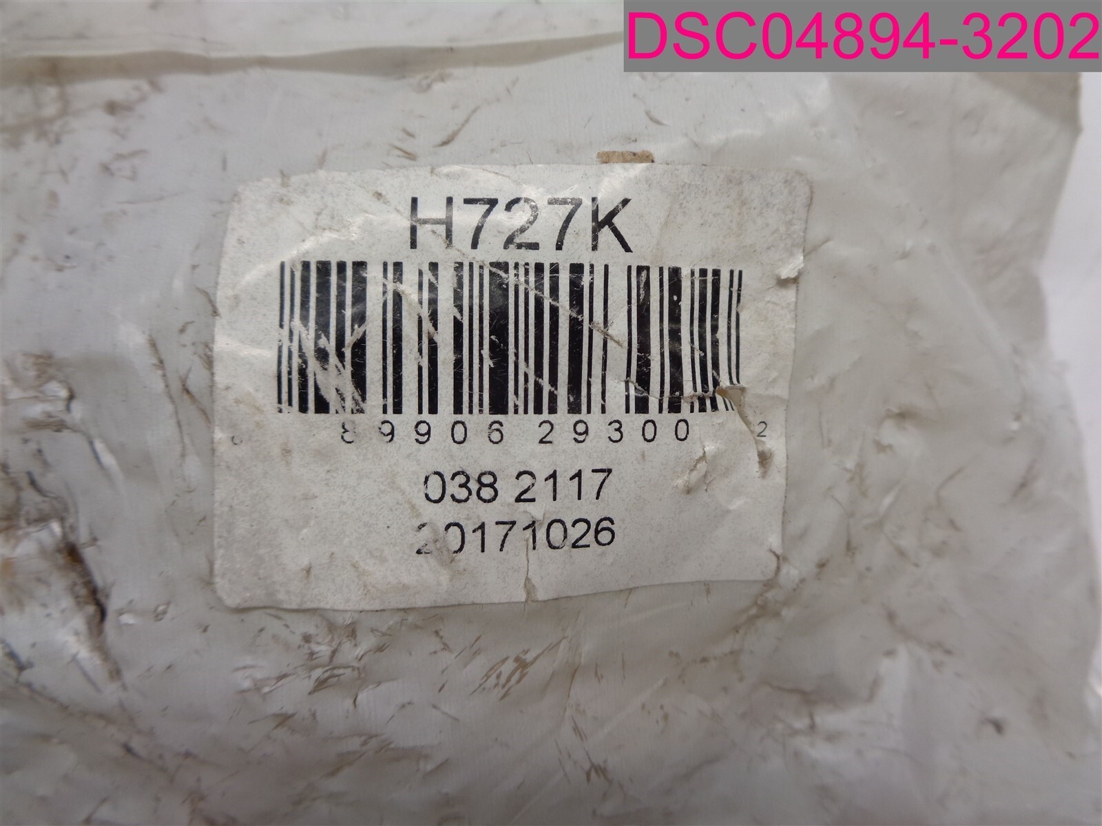 H727K Hardware Bag 038 2117, 20171026, 8990629300