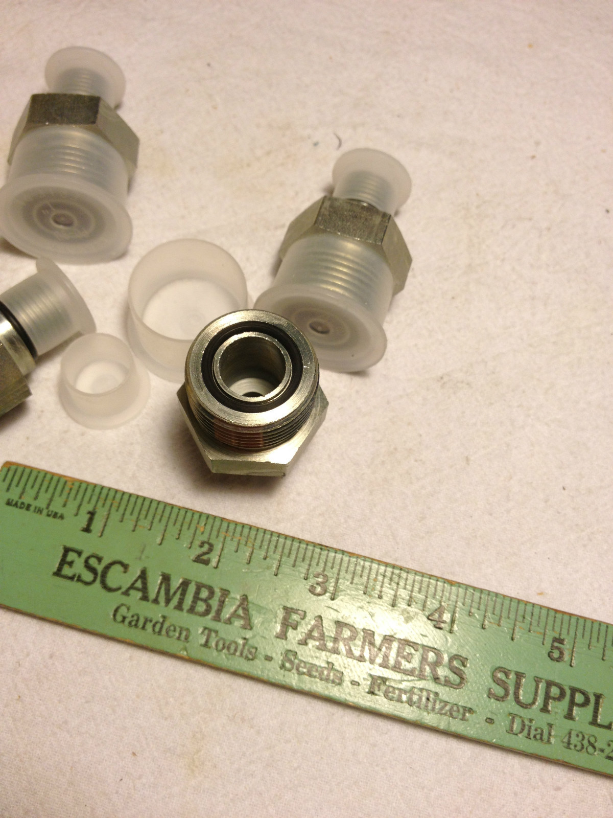 4 PARKER 10-6 F5OLO STRAIGHT THREAD CONNECTOR PIPE REDUCER 5/8″ NPT TO 9/16″-18