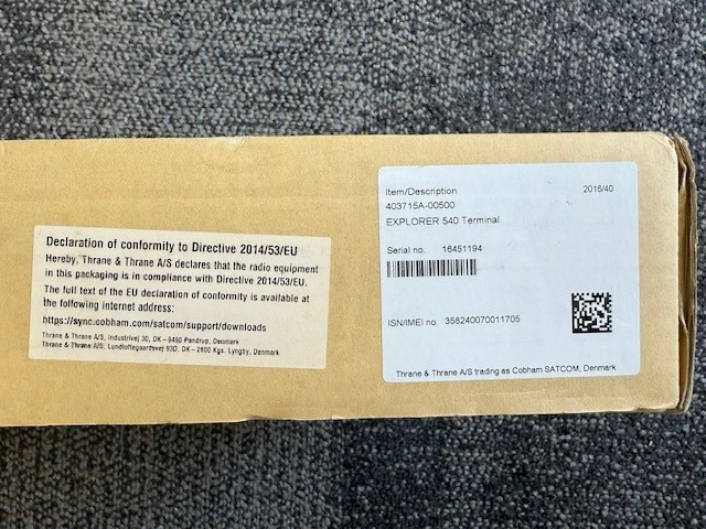 Cobham EXPLORER 540 Fixed Site Inmarsat M2M or Standard BGAN Satellite Terminal