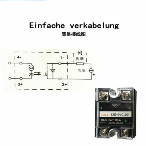1PCS SSR single-phase solid state relay 10A SSR-D4010D 400V DC control DC