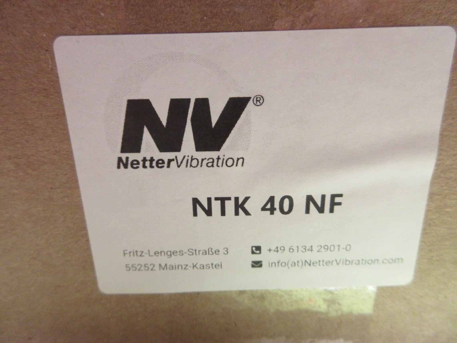 NETTER VIBRATION NTK 40 NF VIBRATOR, AB0257