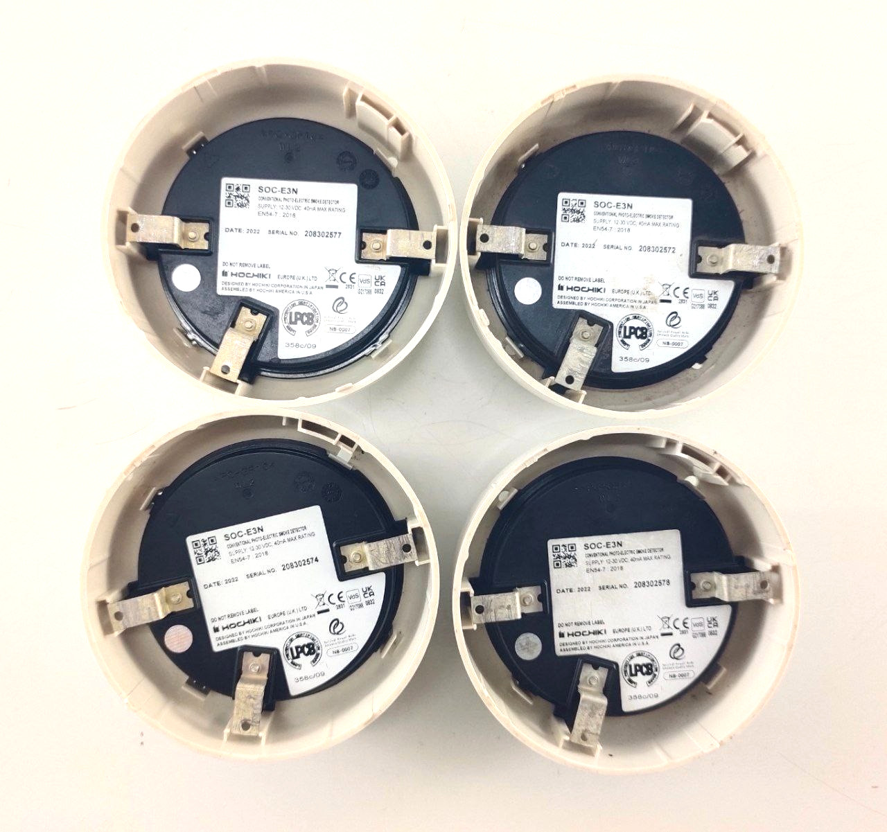 Hochiki SOC-E3N Conventional Photo Electric Smoke Detector (PACK OF 4 PCS)